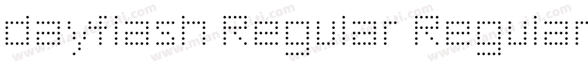 dayflash Regular Regular字体转换